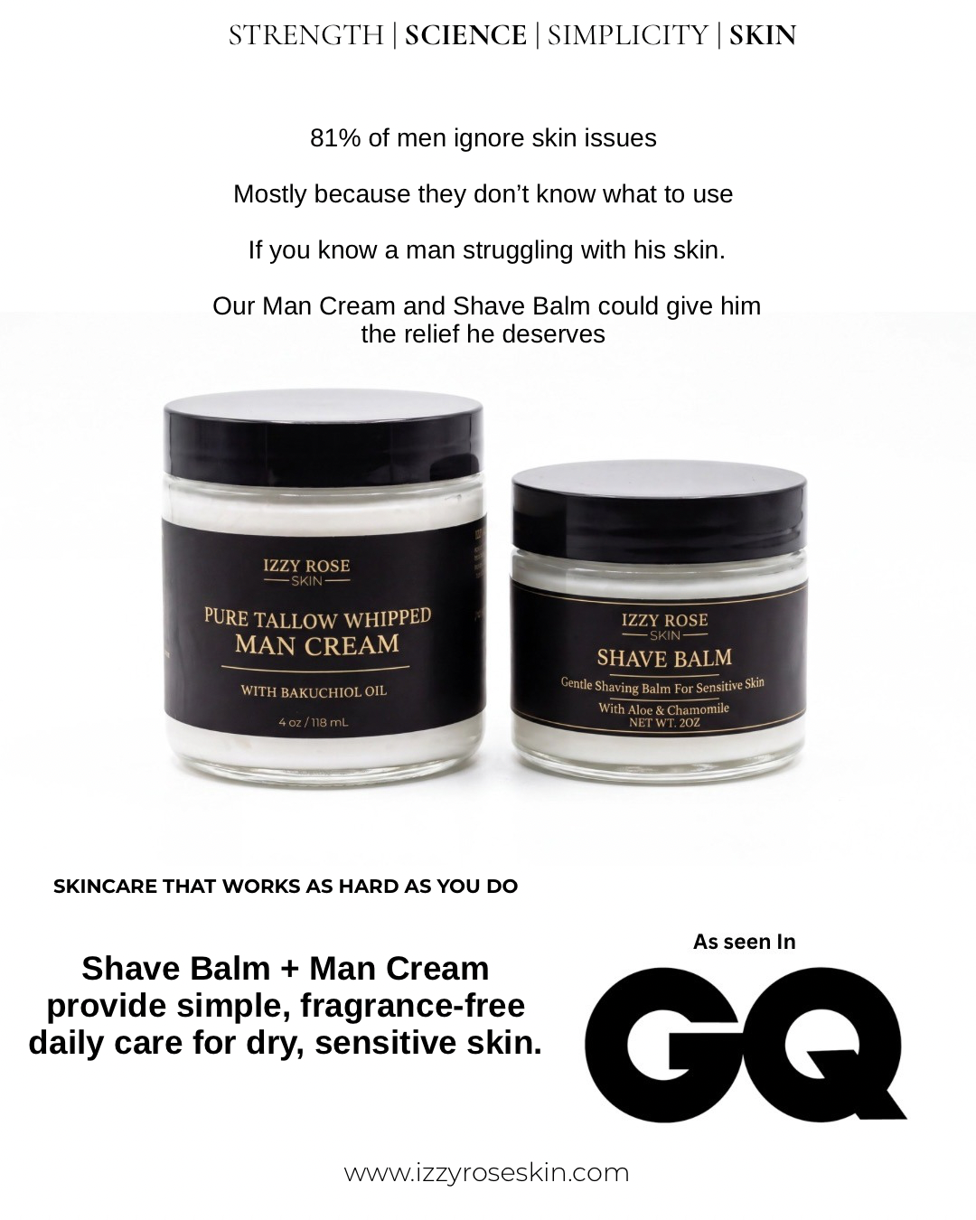 Men’s Bundle:  Tallow Facial Cream + Balm