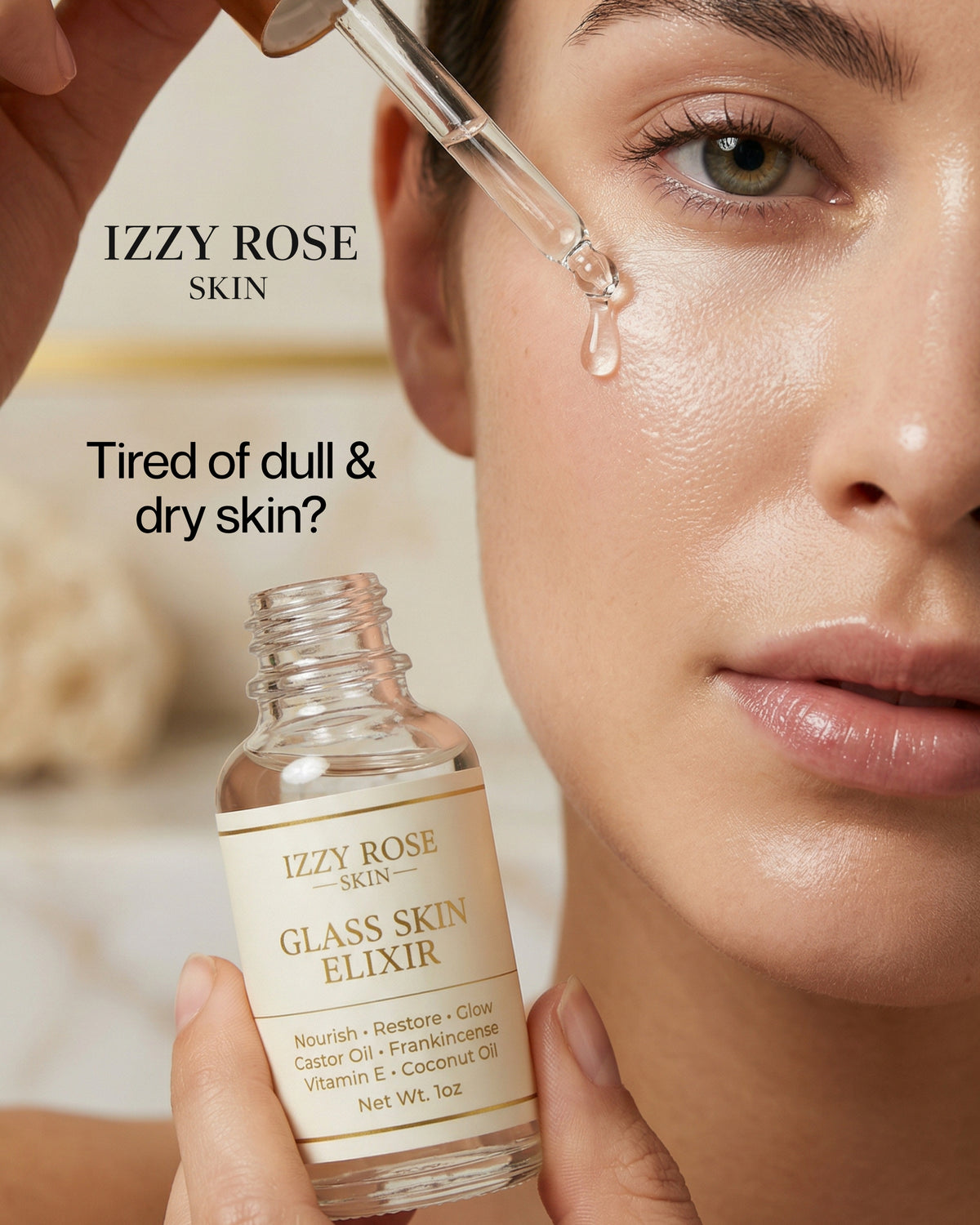 Glass skin elixir - Lightweight Glow Oil for Dull, Dehydrated Skin