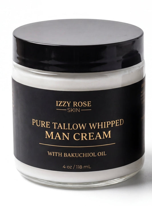 Men’s facial cream - Grass Fed Beef Tallow Whipped Moisturizer (Large 118ml)