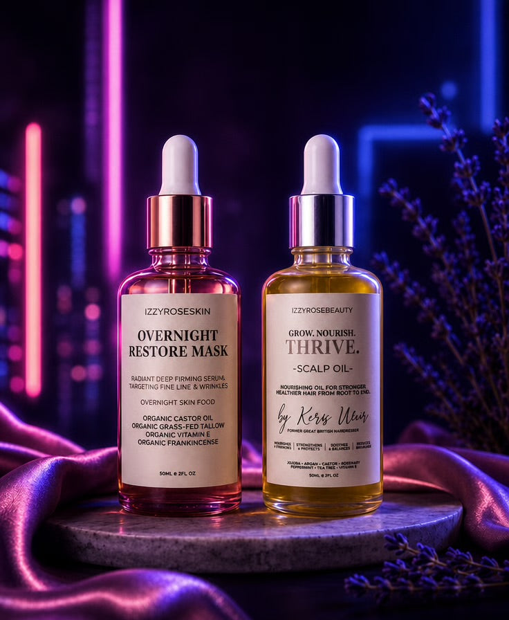The Night Repair Duo 🌙 Your overnight recovery routine hair + skin. ✨ Replace your 20 products with two that actually work