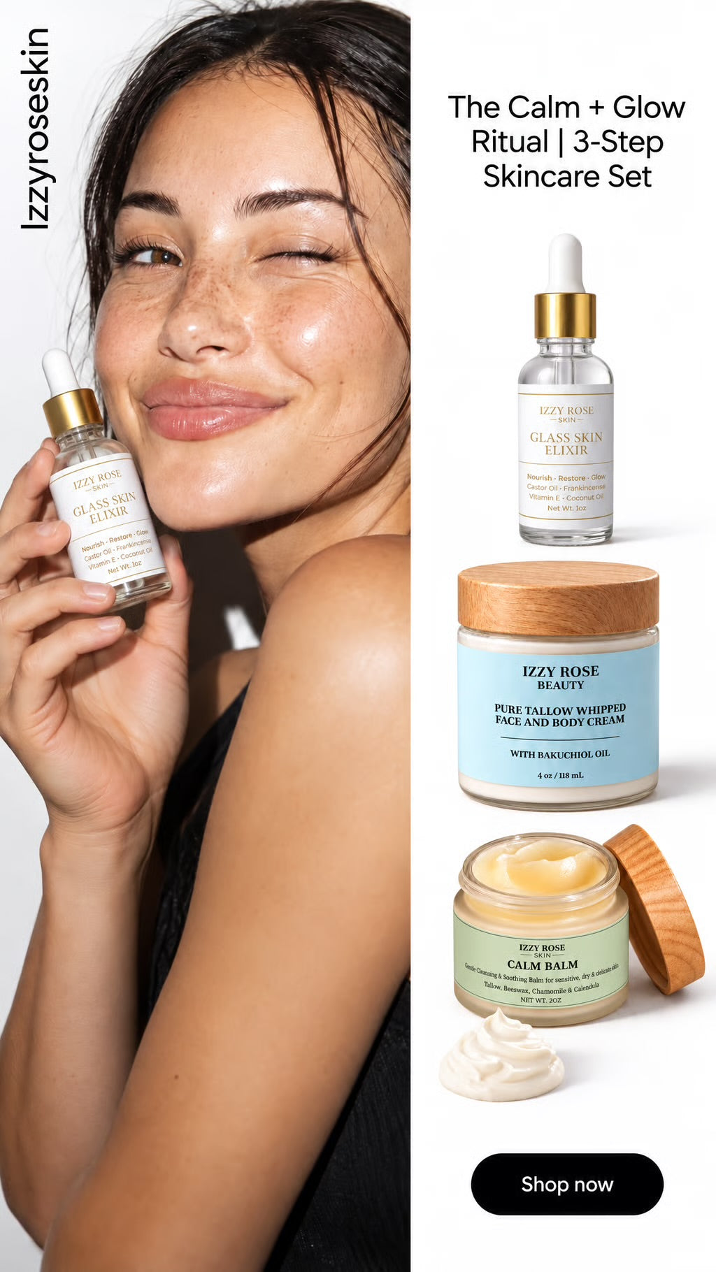 The Calm + Glow Ritual | 3-Step Nourishing Skincare Set
